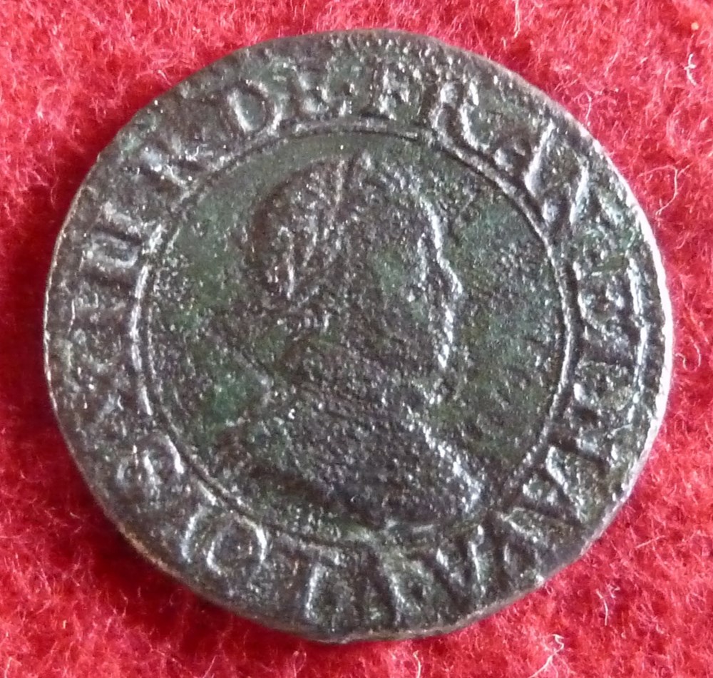 monnaies europe medievale france royales double tournois 1614 paris