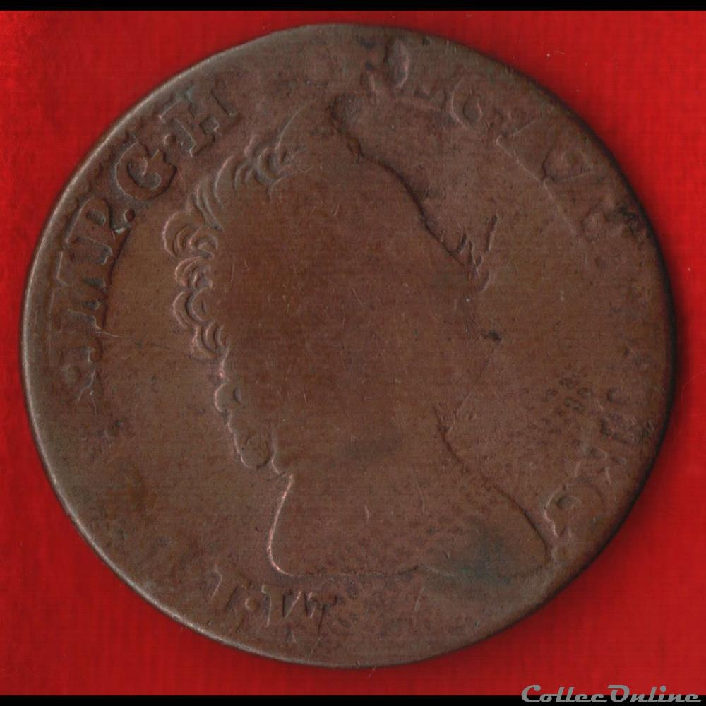 PAYS-BAS AUTRICHIENS - 1 Liard monnaies monde pays bas autrichiens 1 liard