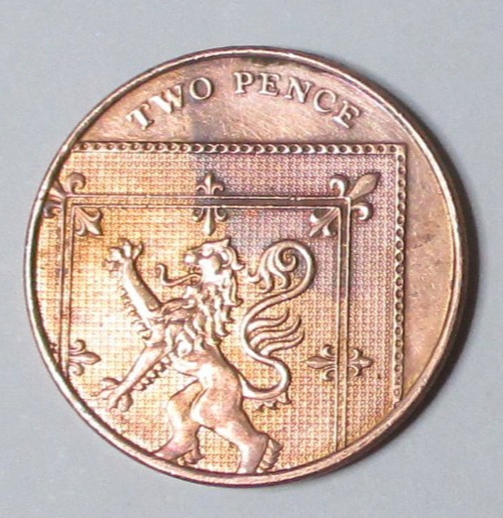 monnaies monde royaume uni 2 pence 2008