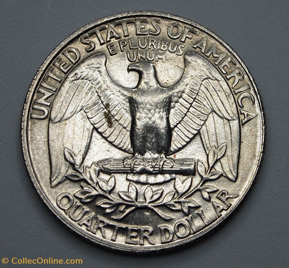 1/4 dollar ( 25 cents ) - 1991 P monnaie monde etat uni 1 4 dollar 25 cents 1991 p