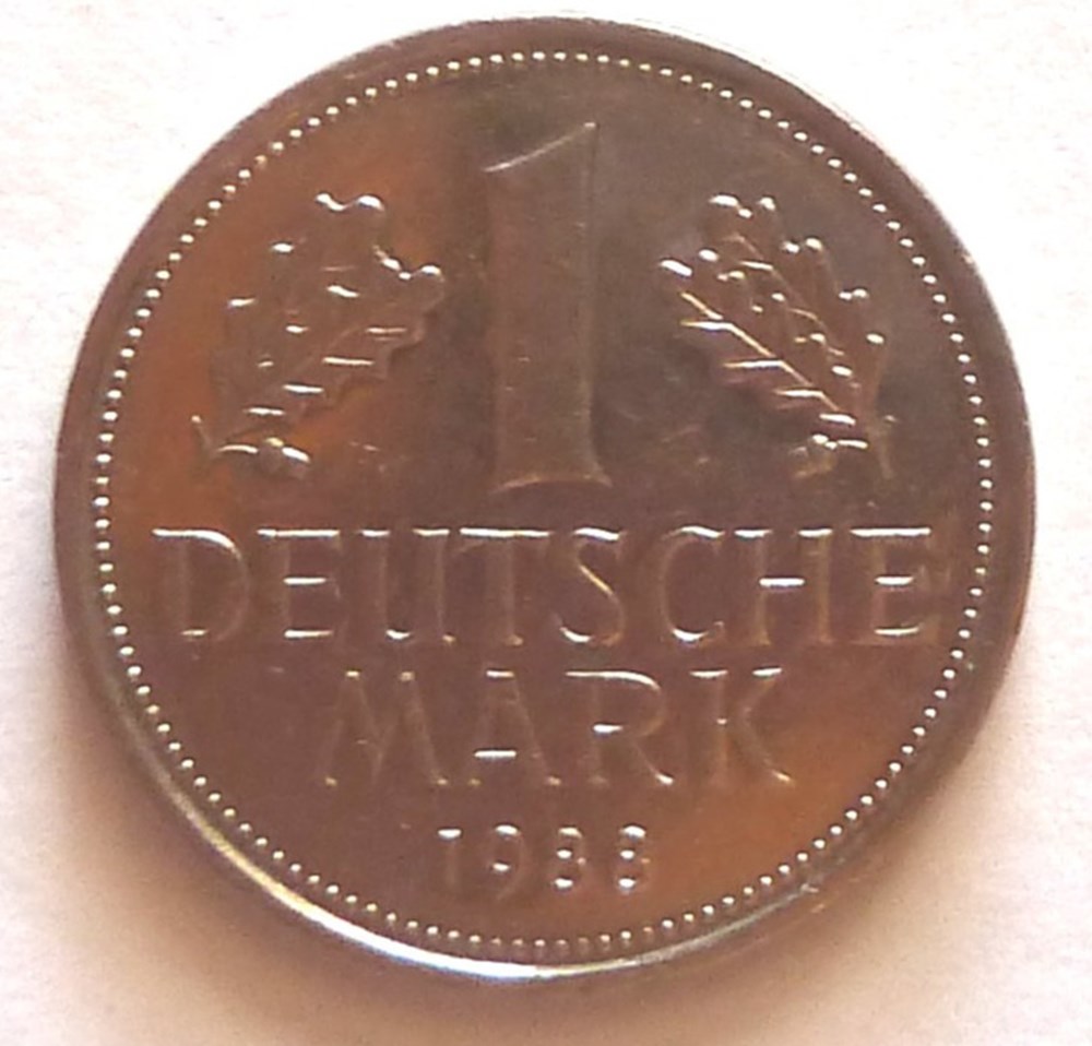 1 Mark - 1988 D monnaies monde allemagne 1 mark 1988 d