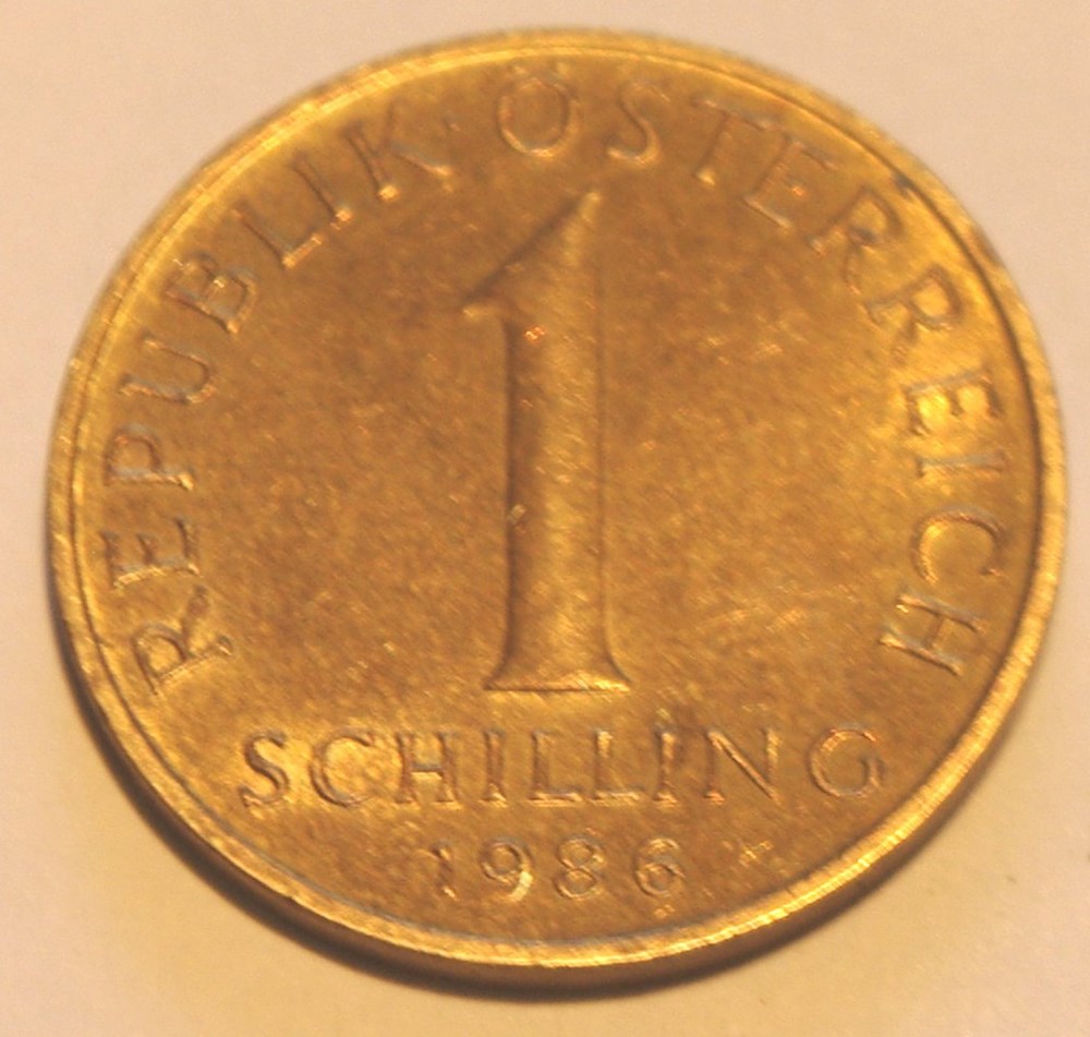 1 Schilling - 1986 monnaies monde autriche 1 schilling 1986