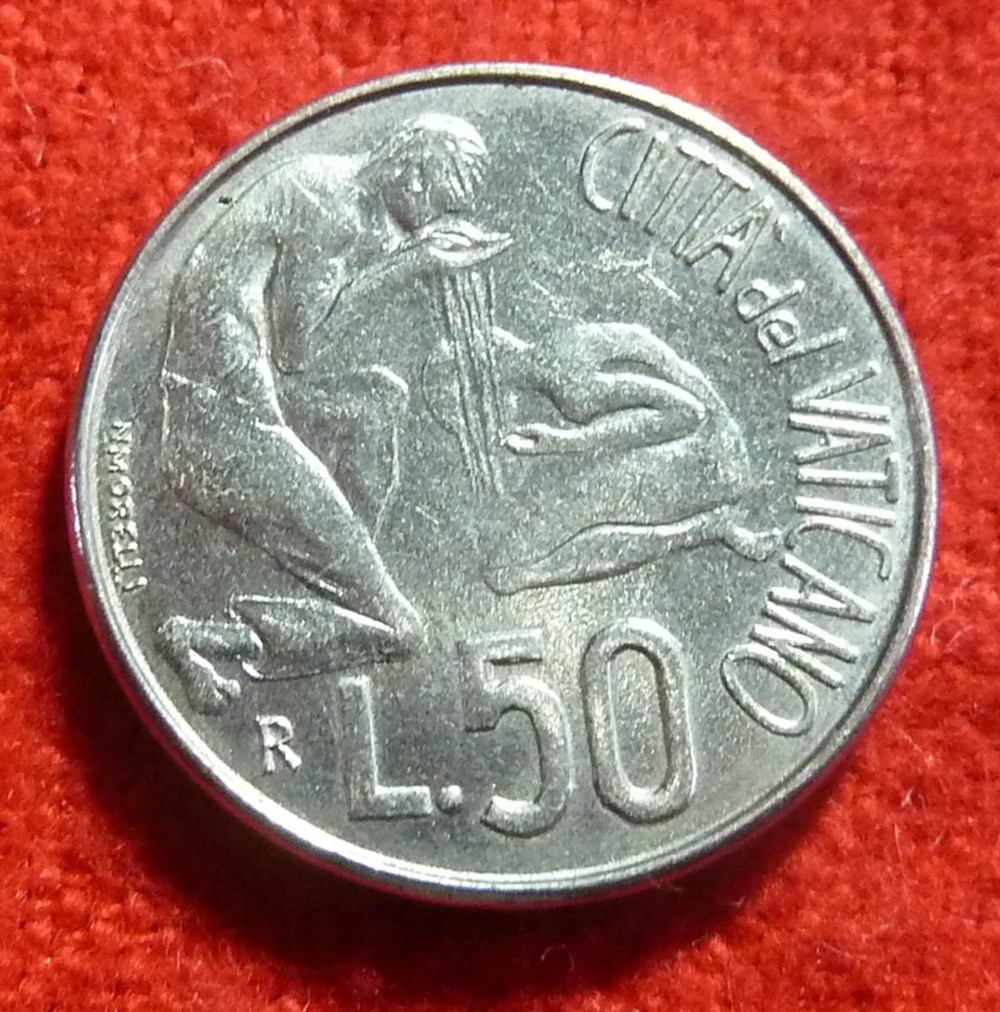 50 Lires - 1991 monnaies euros a vatican 50 lires 1991