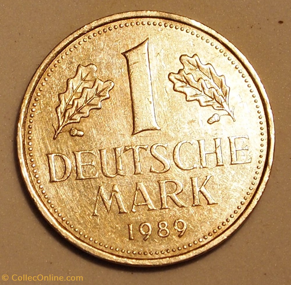 1 Mark - 1989 J monnaies monde allemagne 1 mark 1989 j