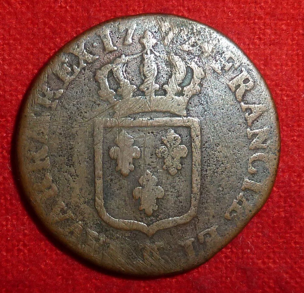 monnaies europe medievale france royales sol 1772 besancon