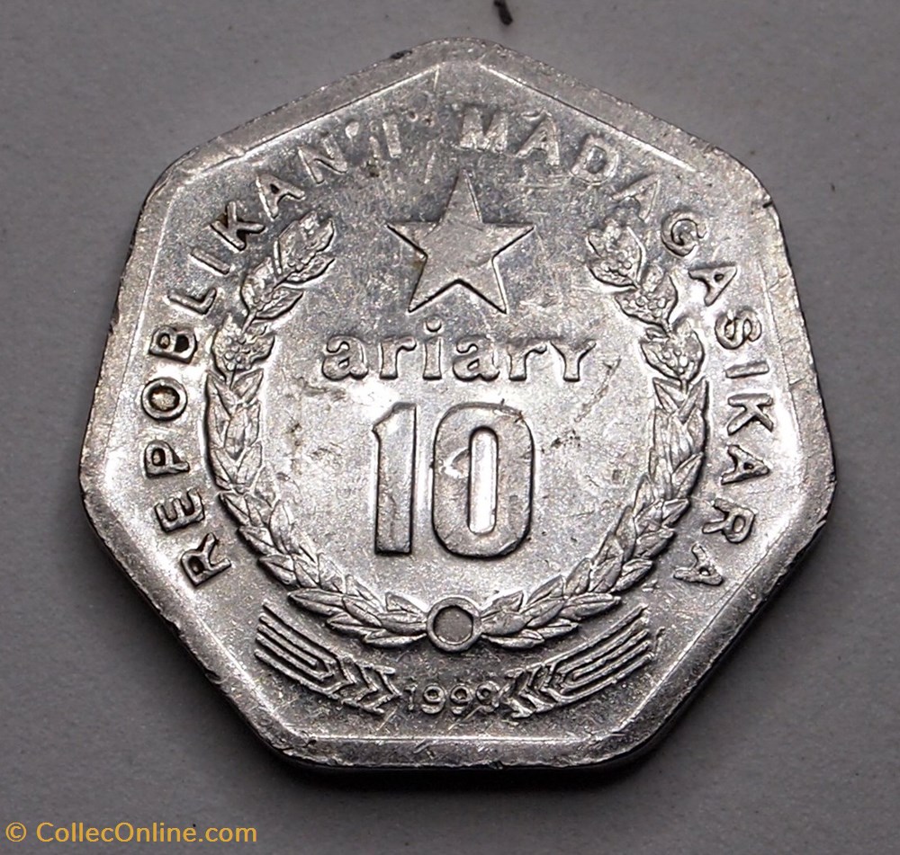 10 Ariary - 1999 monnaies monde madagascar 10 ariary 1999