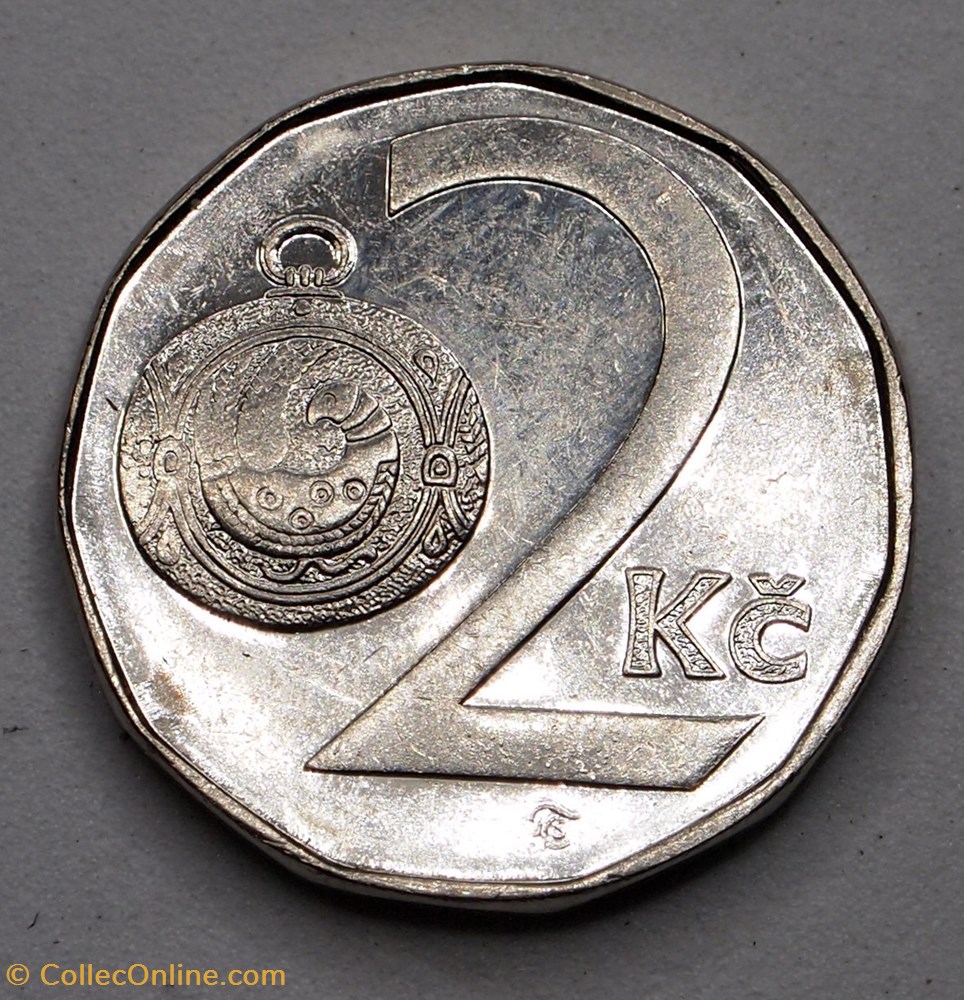 2 Korun - 1993 monnaies monde republique tcheque 2 korun 1993