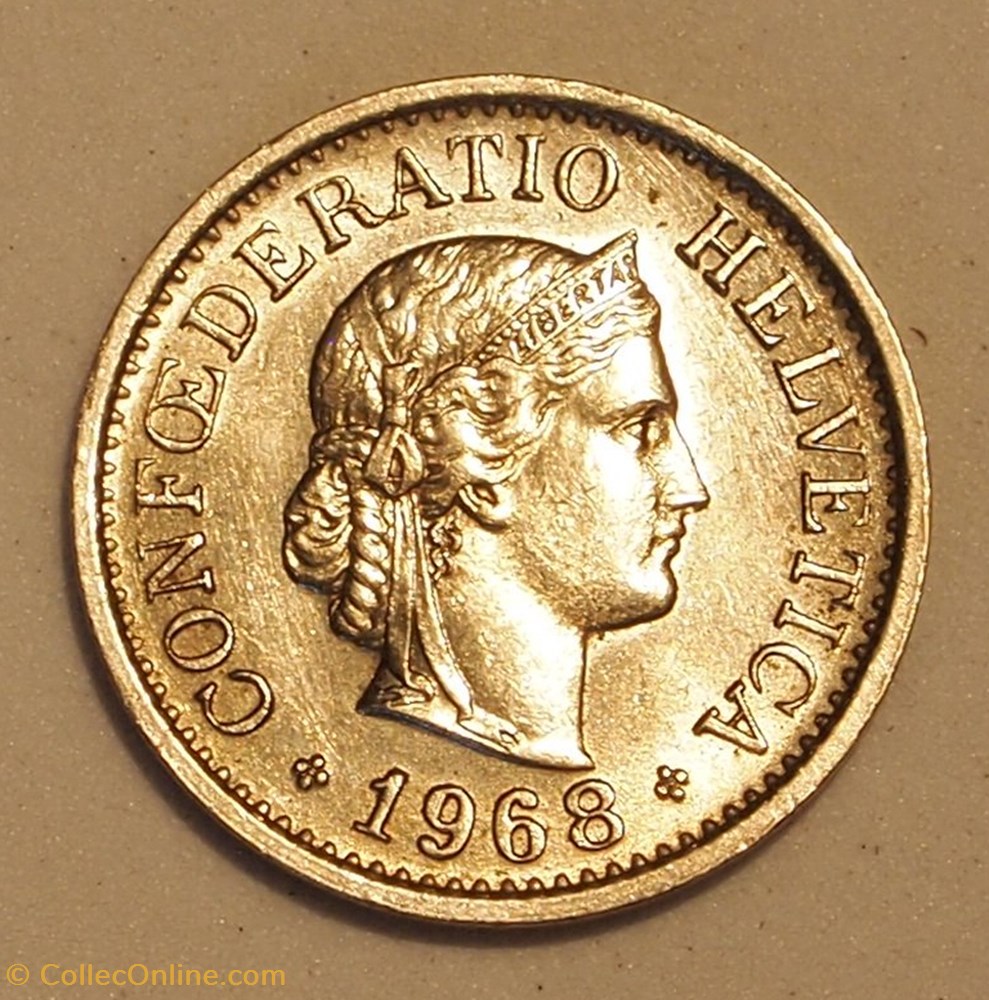 10 Centimes - 1968 B monnaie monde suisse 10 centimes 1968 b