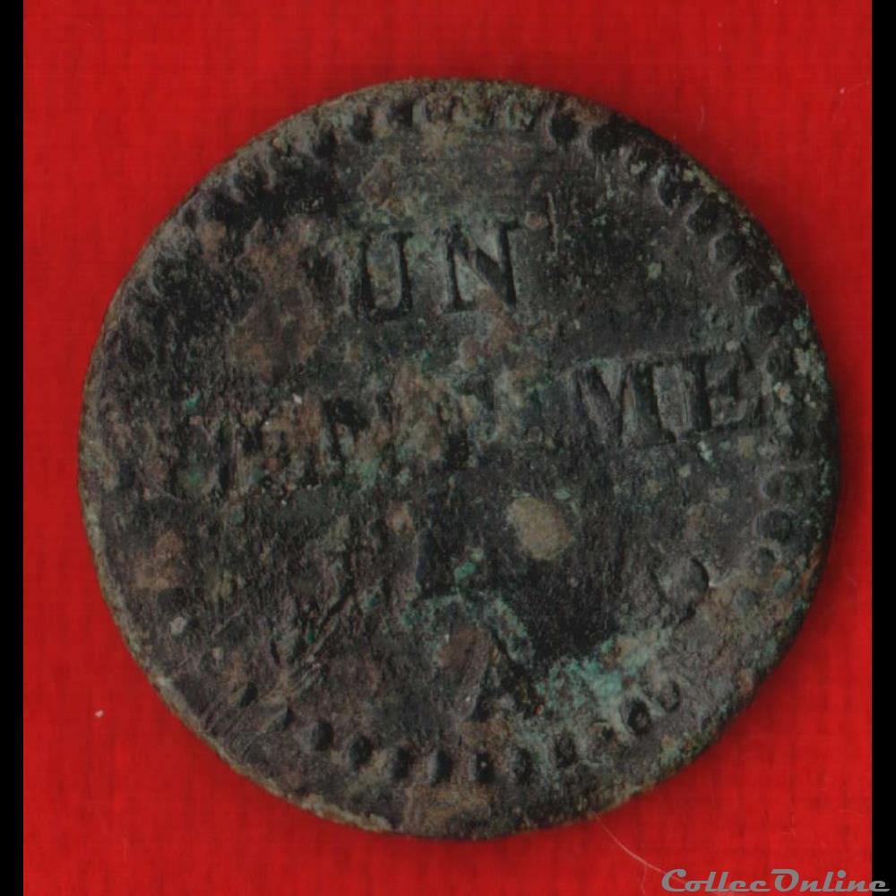 Consulat / Directoire - 1 centime Dupré - AN - Paris monnaies monde france consulat directoire 1 centime dupre an paris