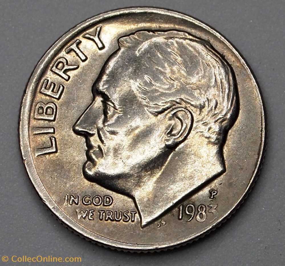 monnaie monde etat uni 1 dime 10 cents 1983 p