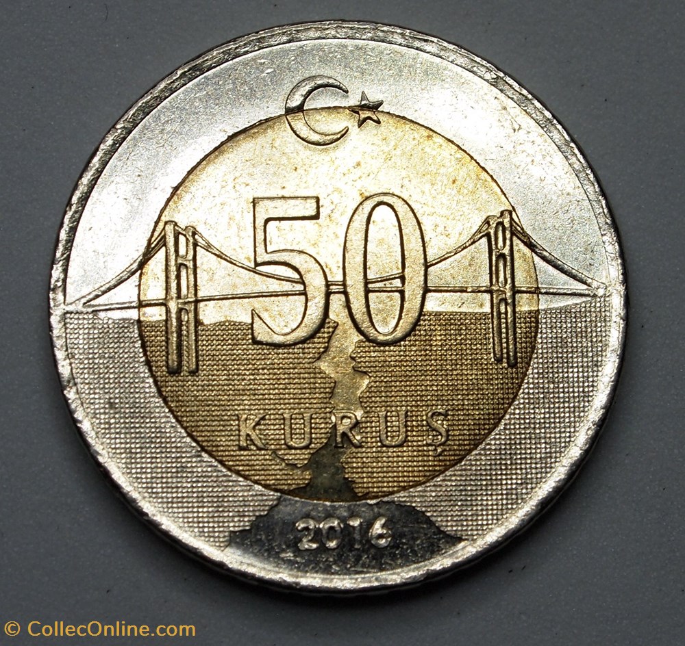 50 Kurus - 2016 monnaie monde turquie 50 kurus 2016
