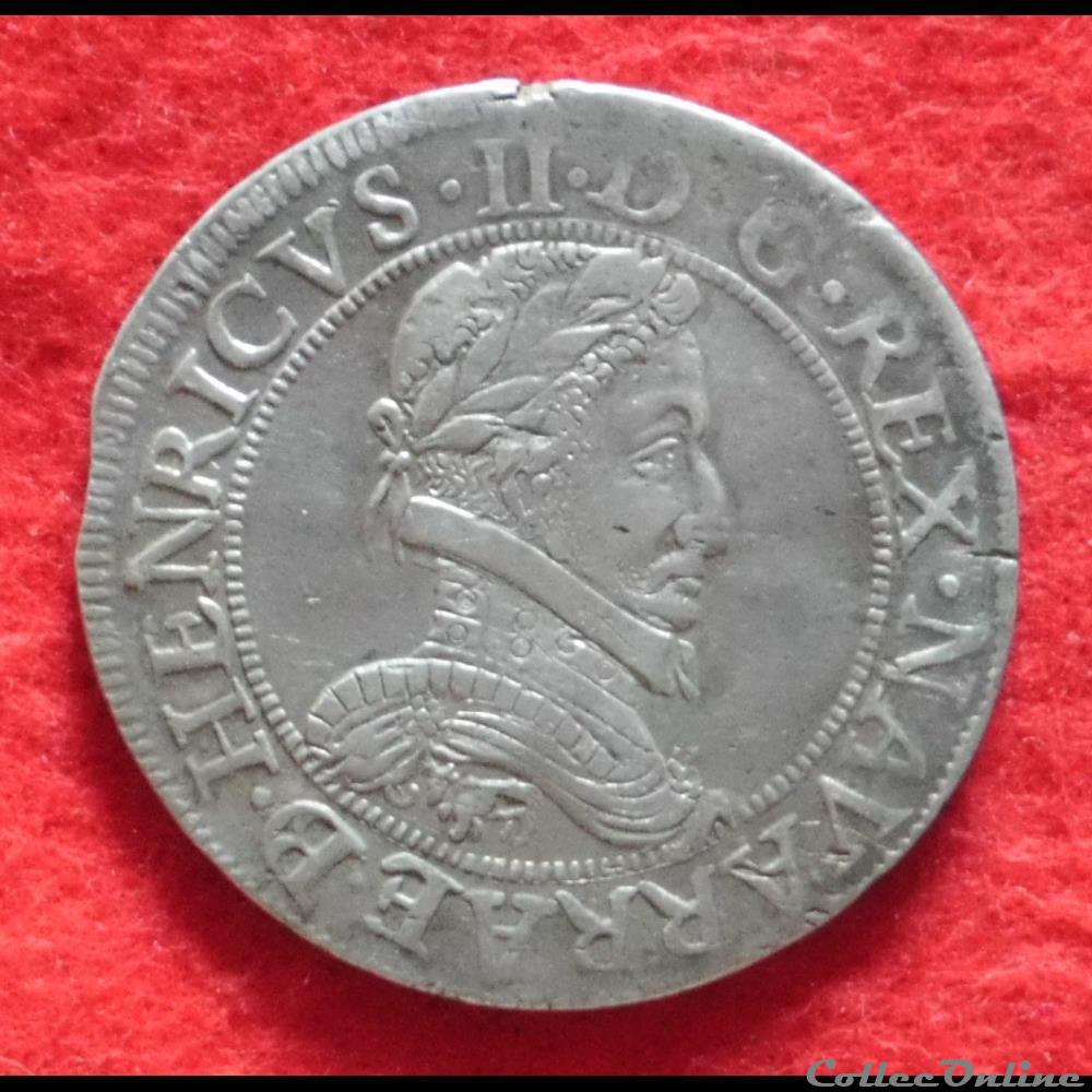 monnaies europe medievale france feodales seigneurie de bearn 1583 franc du bearn