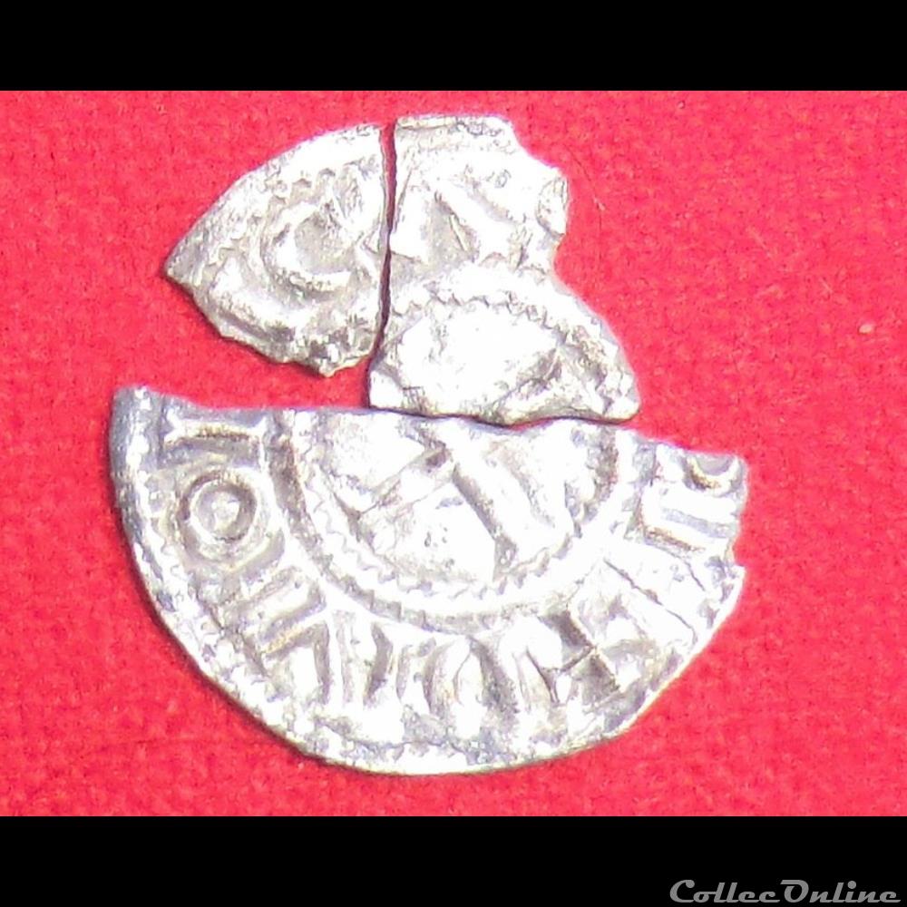 Denier de Charles II le Chauve - Dijon monnaies europe medievale france carolingiennes denier de charles ii le chauve dijon