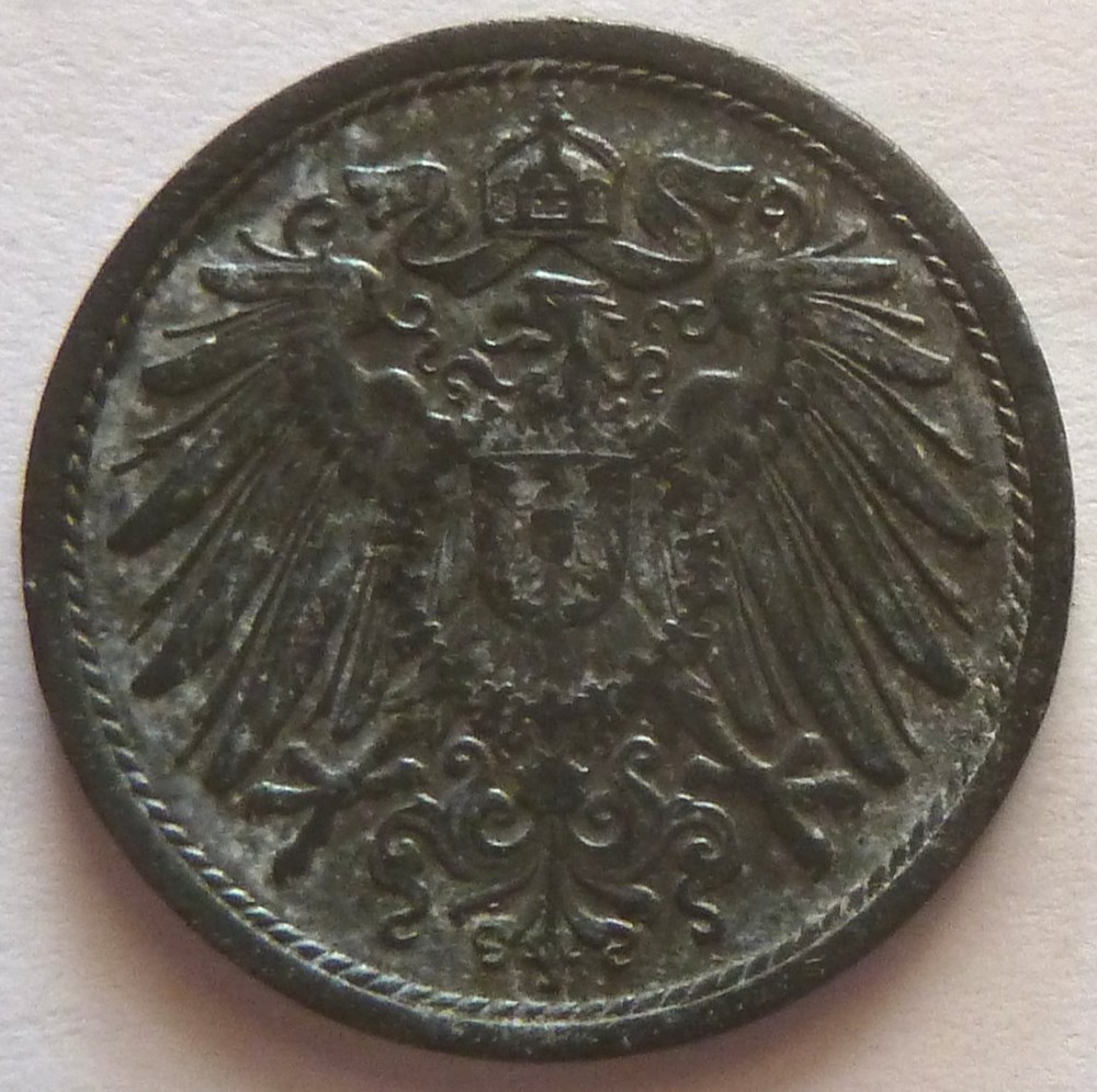 monnaies monde allemagne 10 pfennig 1917