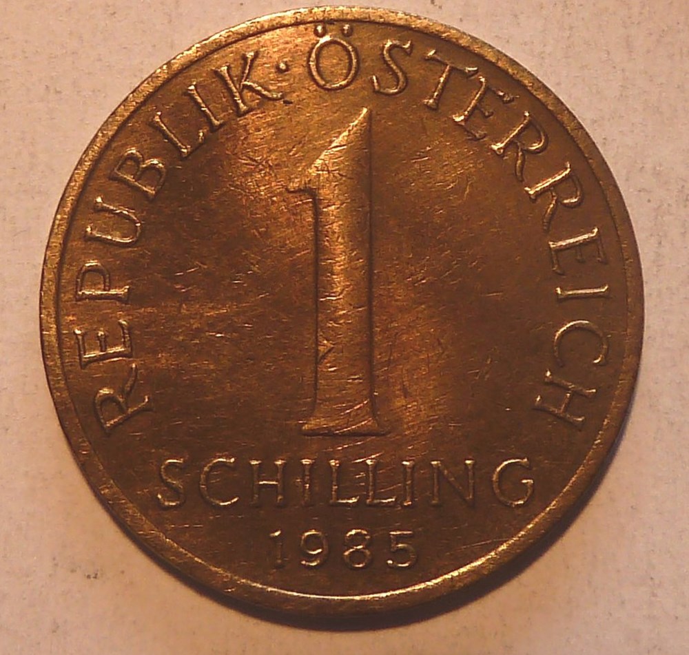 monnaies monde autriche 1 schilling 1985