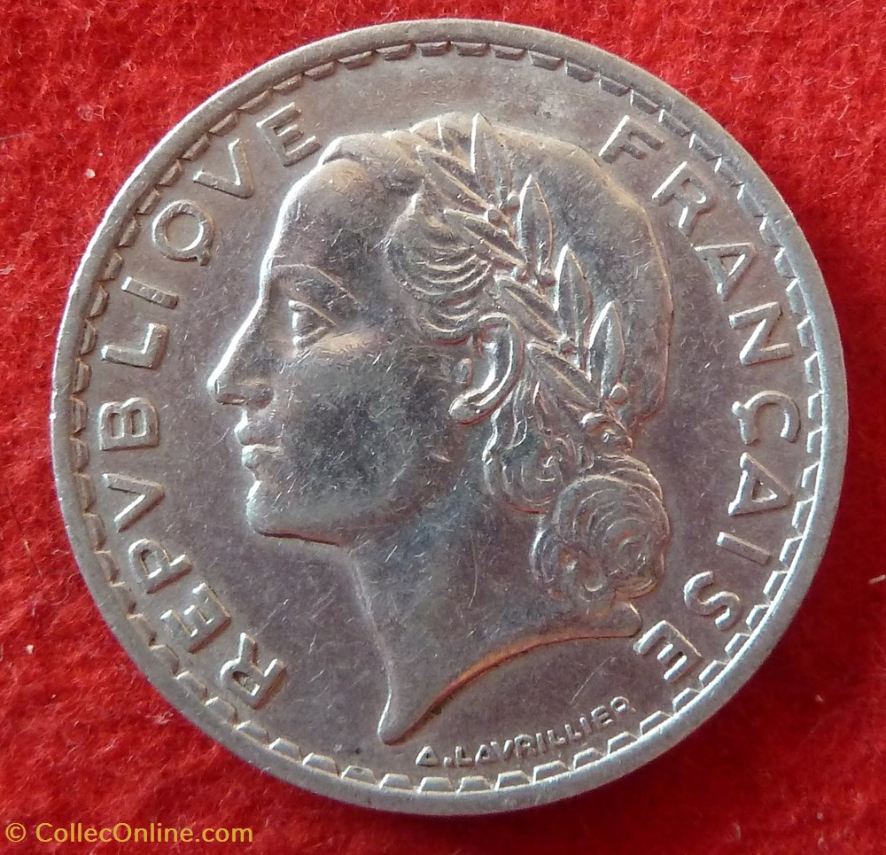 Lavrillier - 5 Francs - 1950 monnaies monde france lavrillier 5 francs 1950