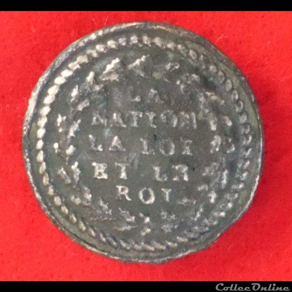 vetements accessoires boutons militaires armee de terre troupes bourgeoises et irregulieres 1789 1790
