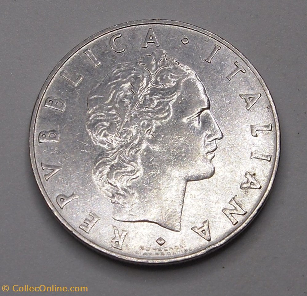 50 Lires - 1955 R monnaies monde italie 50 lires 1955 r