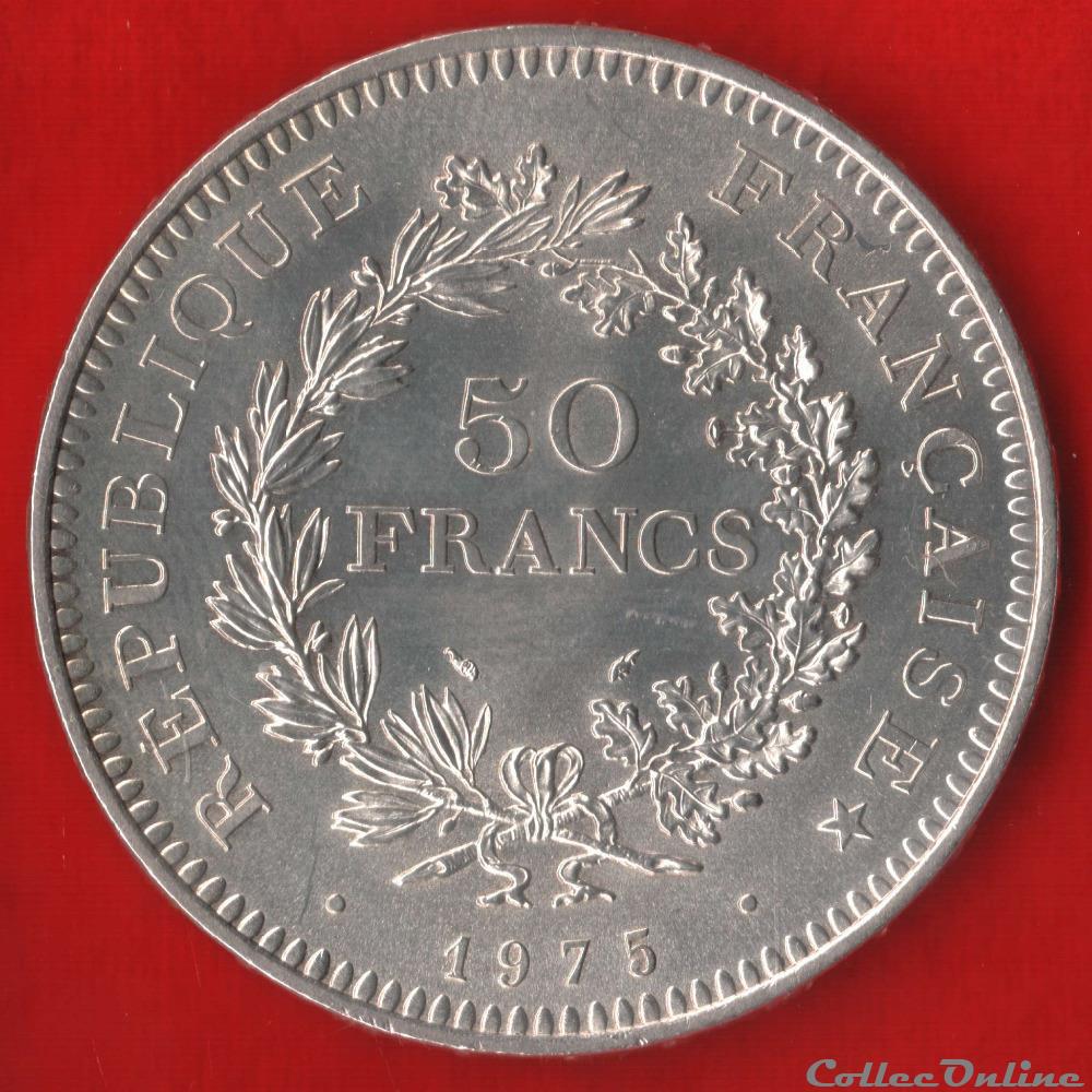 monnaies monde france 50 francs hercules 1975