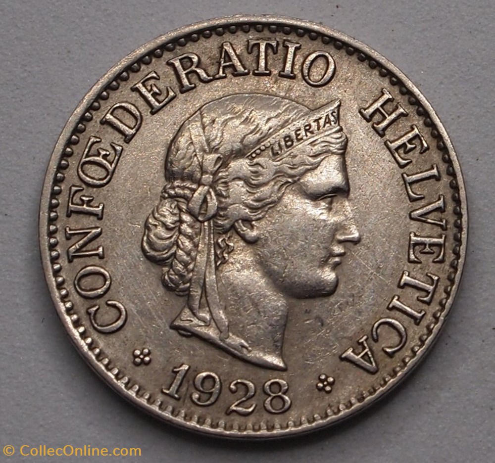 10 Centimes - 1928 B monnaie monde suisse 10 centimes 1928 b