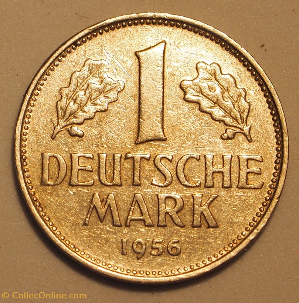 1 Mark - 1956 G monnaies monde allemagne 1 mark 1956 g