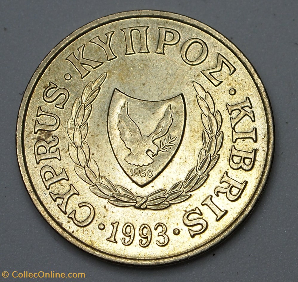 5 Cents - 1993 monnaies monde chypre 5 cents 1993