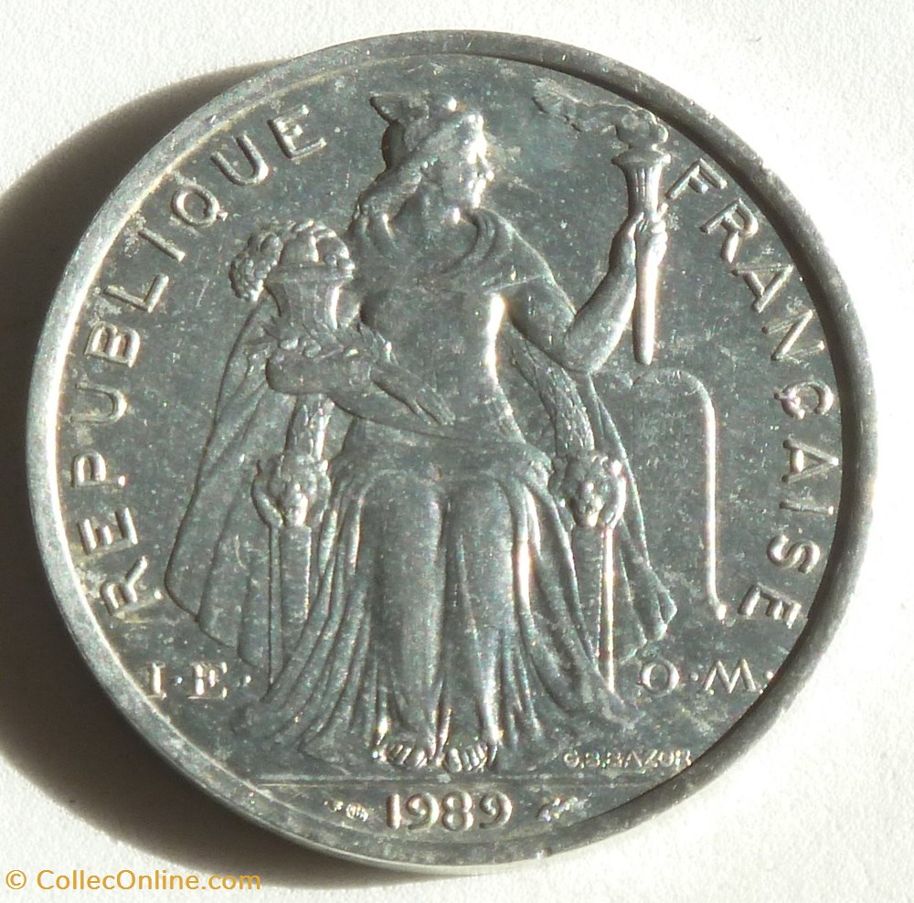 5 Francs - 1989 monnaies monde nouvelle caledonie 5 francs 1989