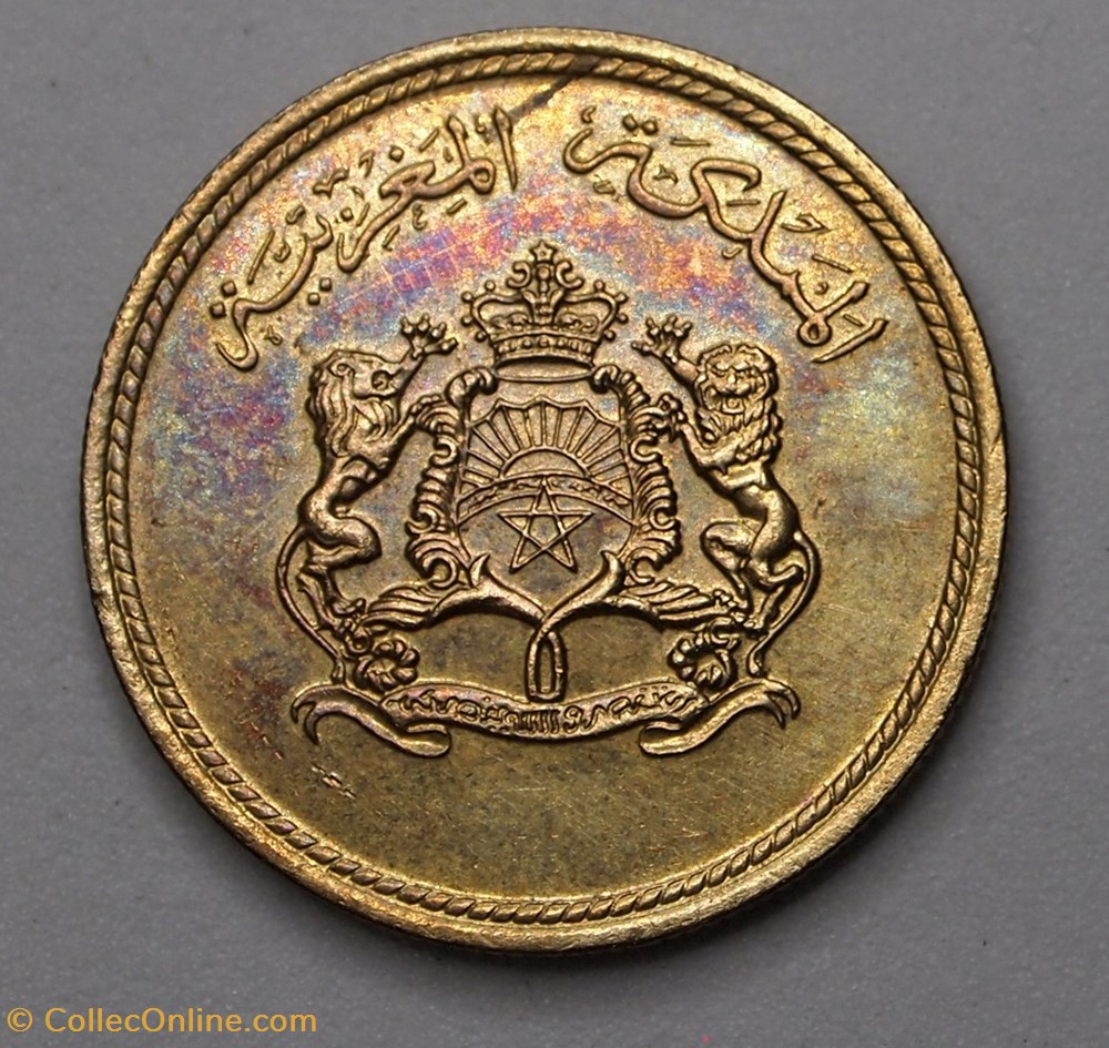 10 Santimat - 1974 monnaie monde maroc 10 santimat 1974