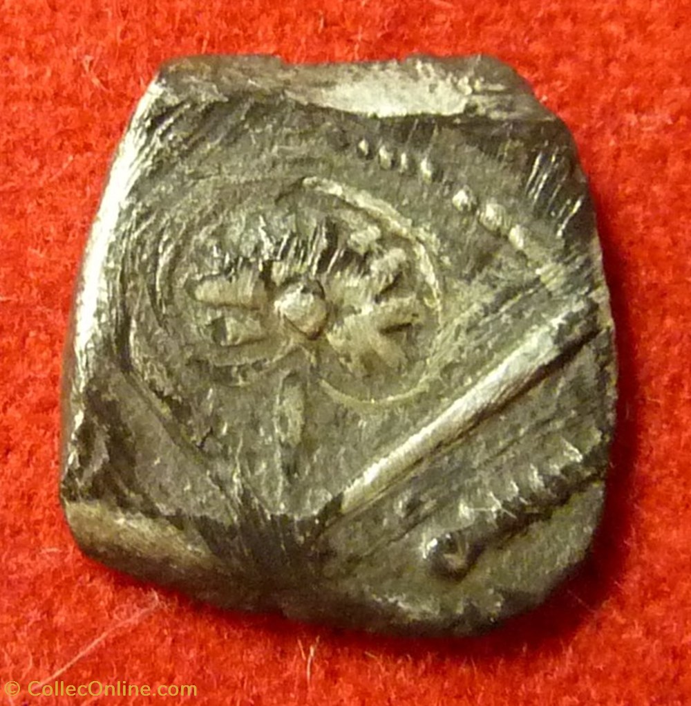 monnaies antiques celtes rutenes drachme aux feuilles aquatiques
