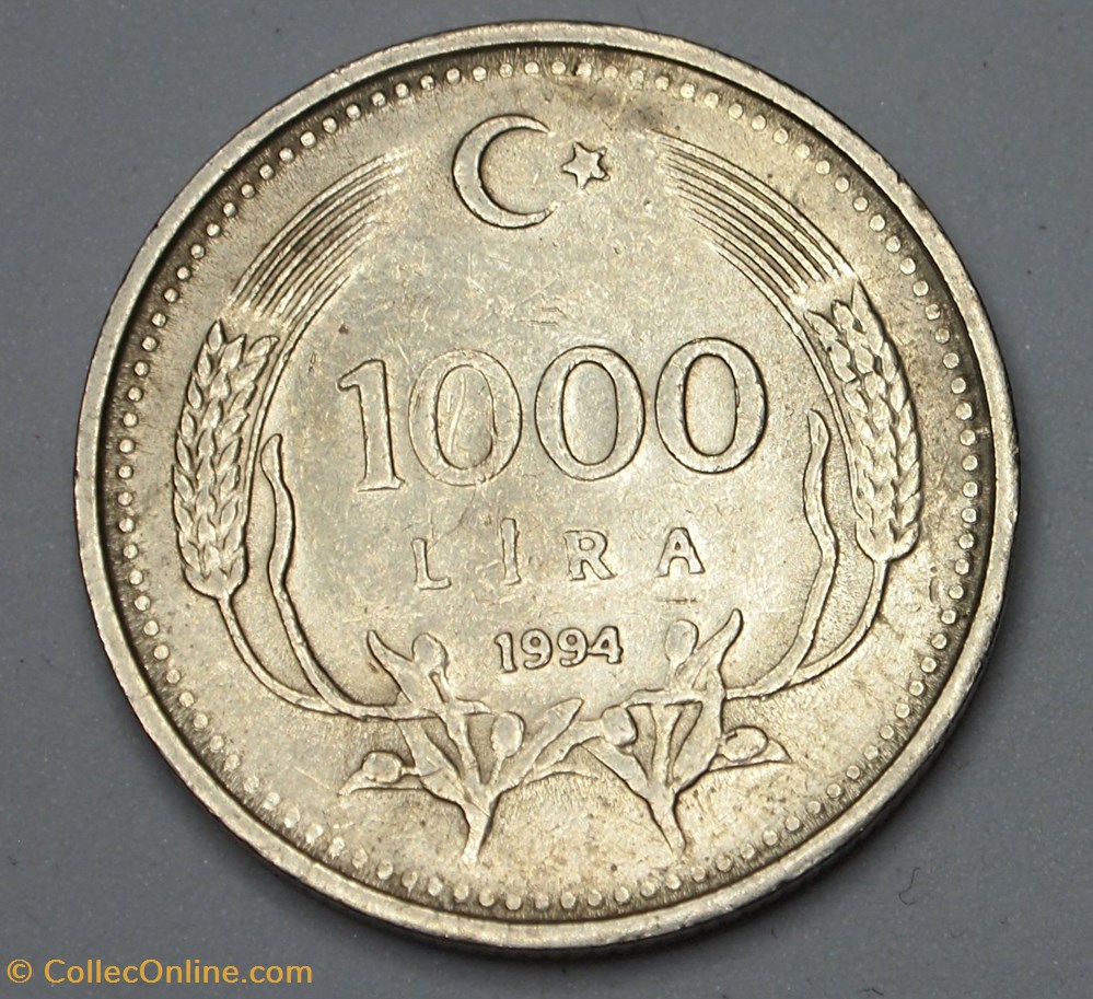 1000 Lira - 1994 monnaies monde turquie 1000 lira 1994