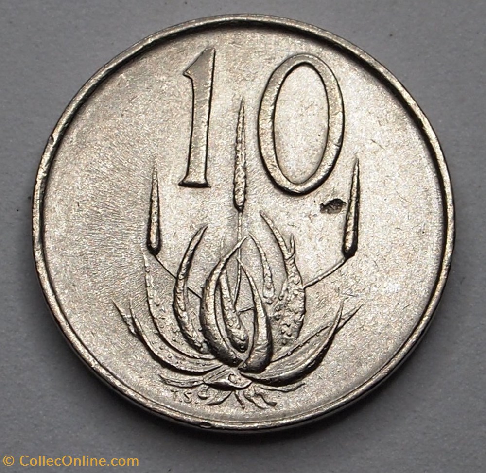 10 Cents - 1965 monnaie monde afrique du sud 10 cents 1965