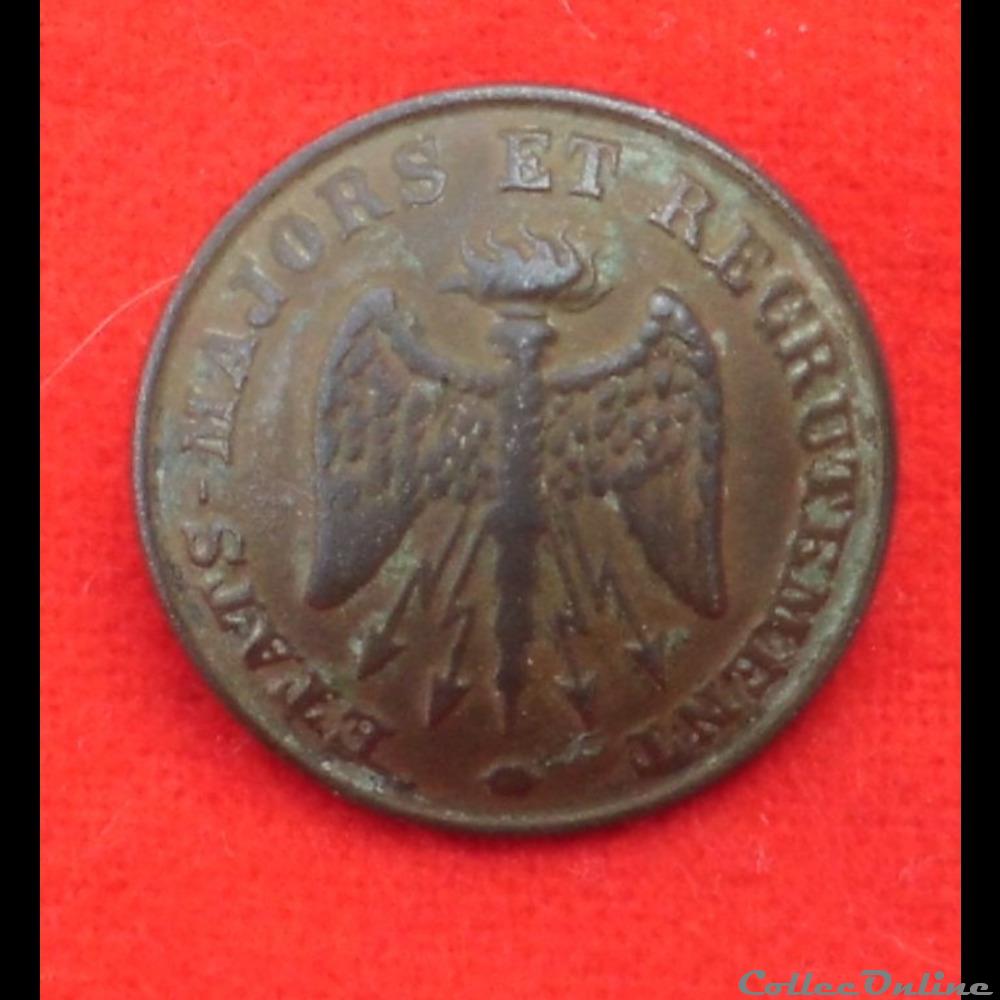 Armée de terre - Recrutement et Reserve - 1875/1914 vetements accessoires boutons militaires armee de terre recrutement et reserve 1875 1914