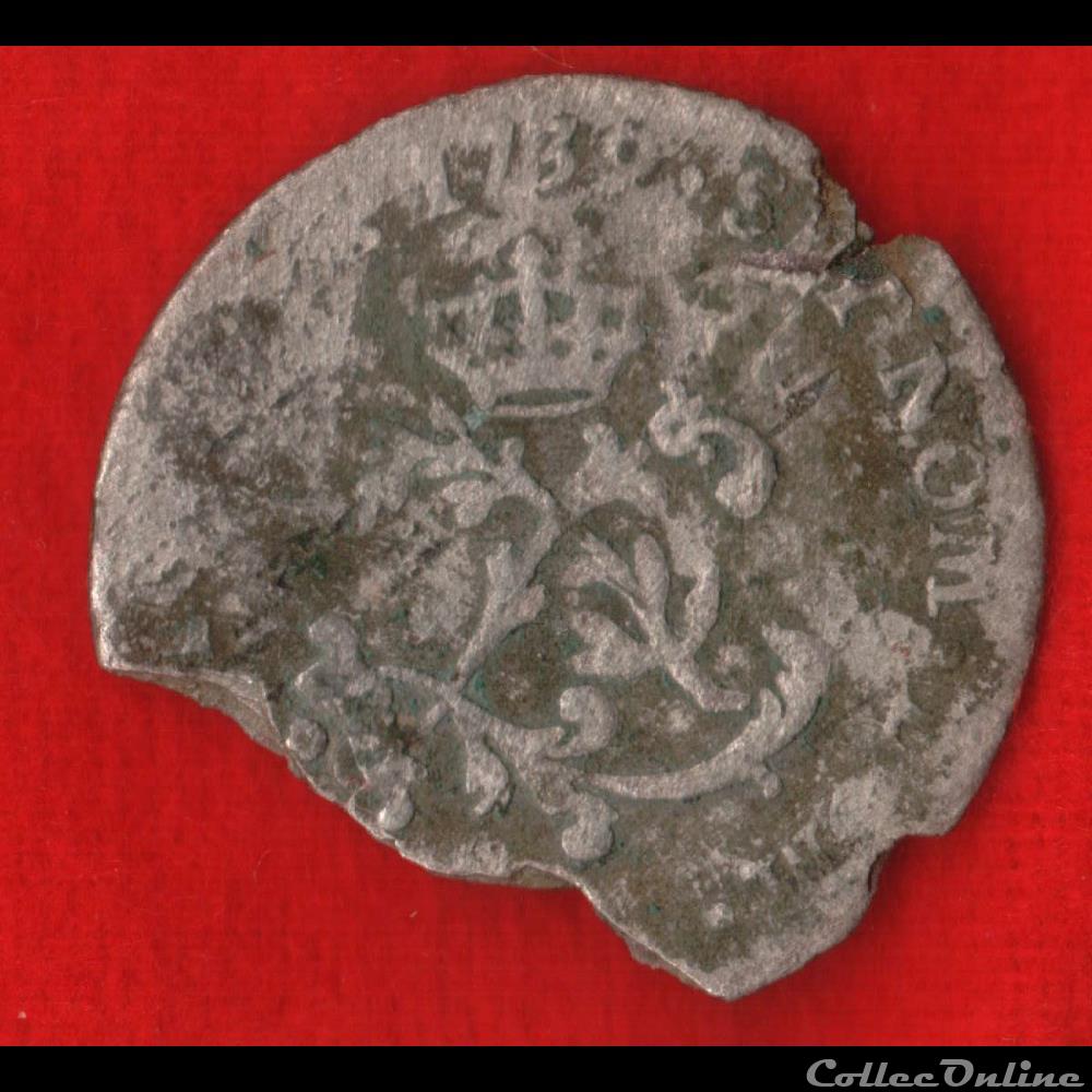 Double sol - 1736 - ? monnaies europe medievale a france royales double sol 1736