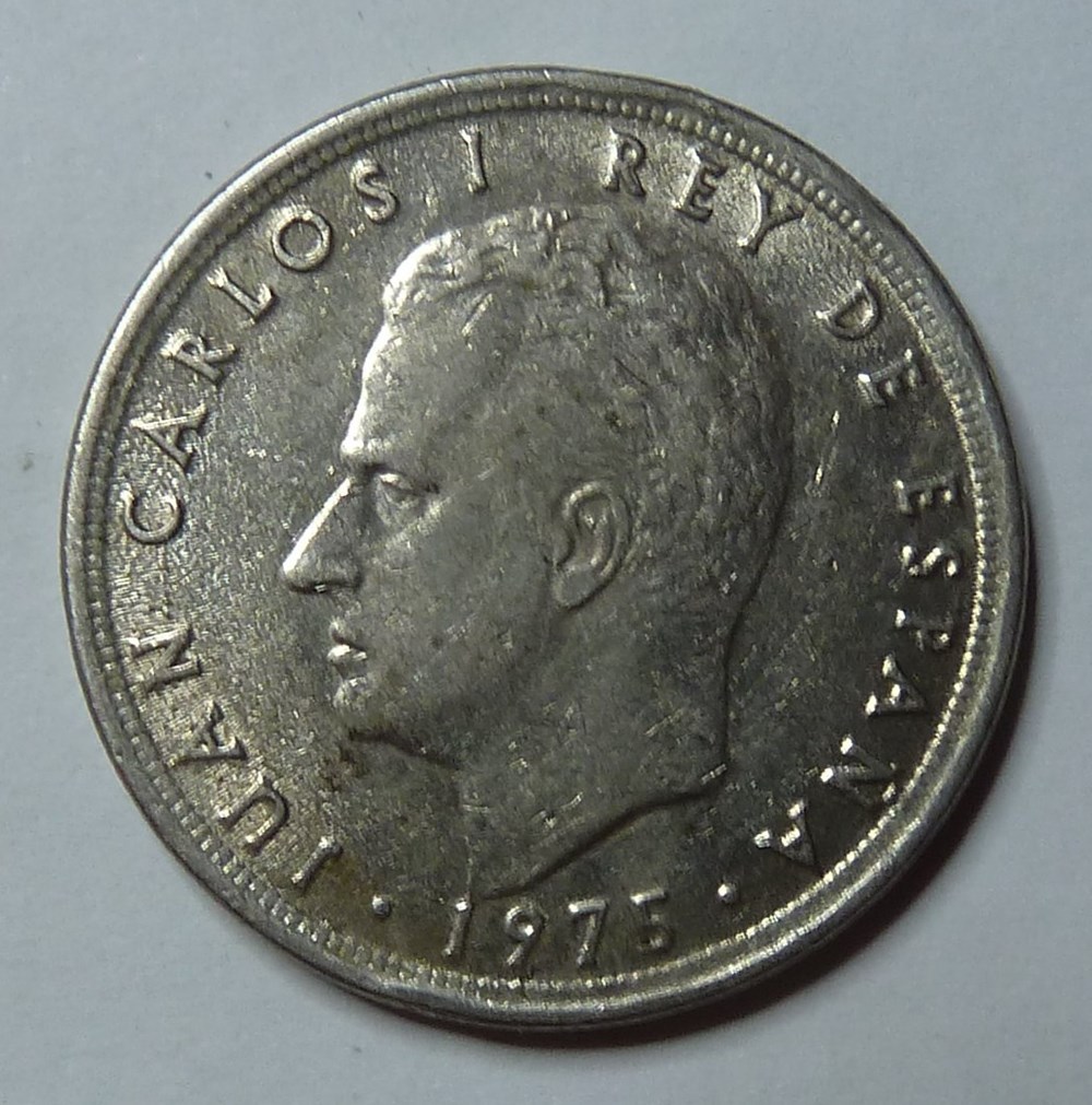 monnaies monde espagne 5 pesetas 1977