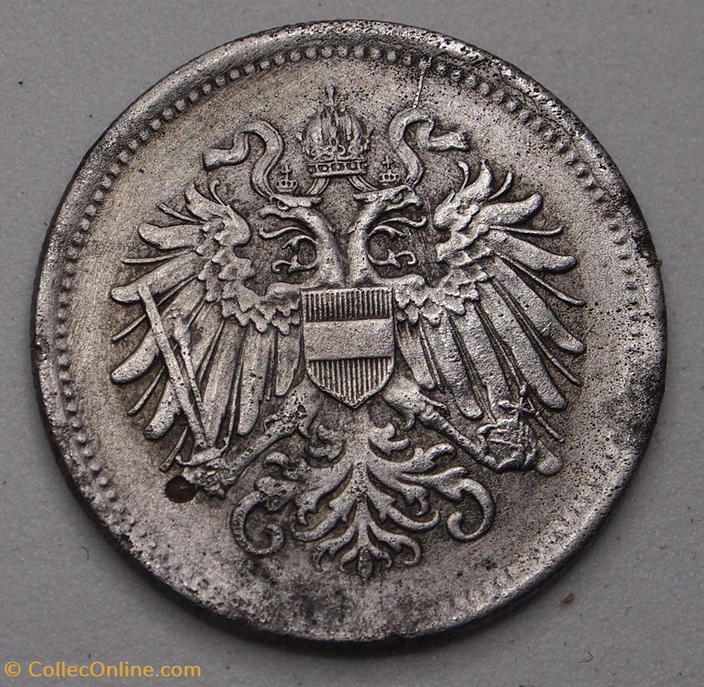20 Heller - 1916 monnaie monde autriche 20 heller 1916