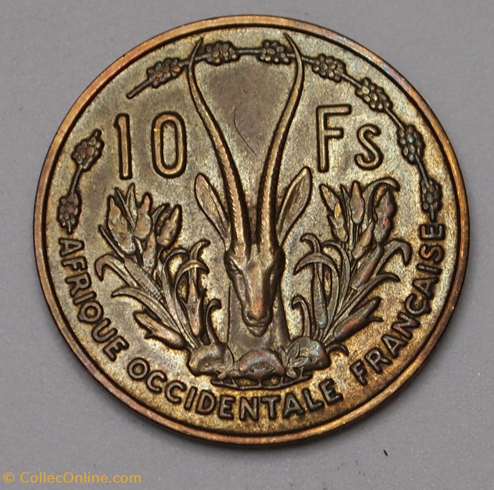10 Francs - 1956 monnaies colonies francaises 10 francs 1956