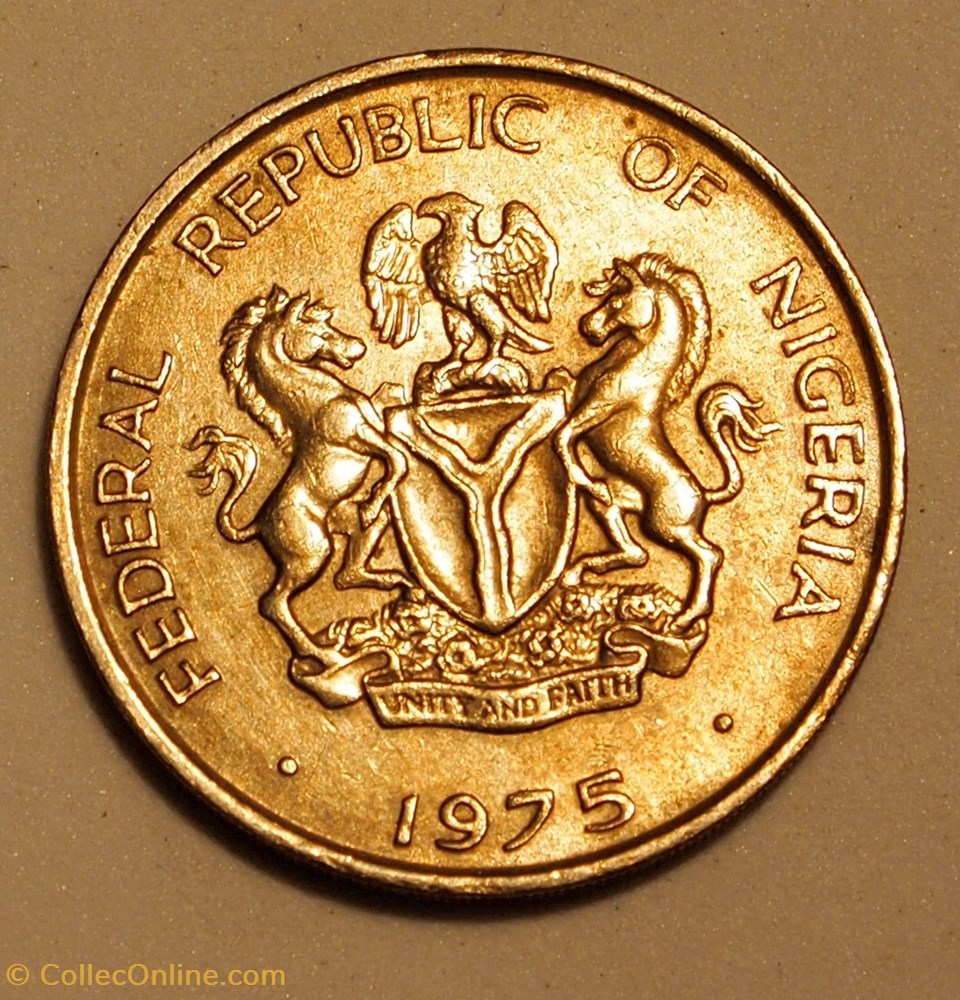 25 Kobo - 1975 - Coins - World - Nigeria - Metal Copper-Nickel