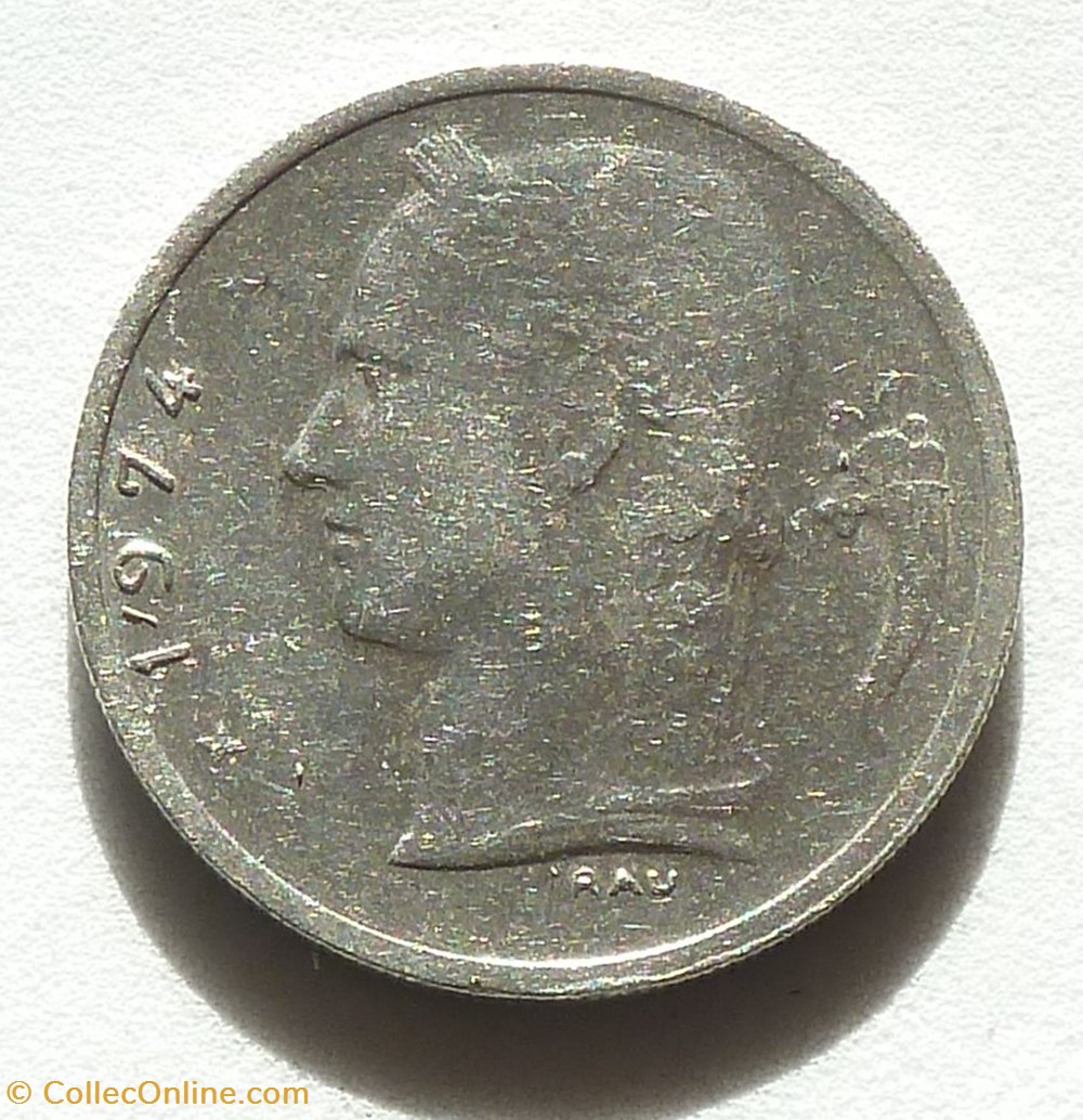1 Franc - 1974 monnaies monde belgique 1 franc 1974