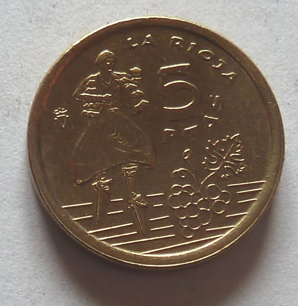 5 Pesetas - 1996 monnaies monde espagne 5 pesetas 1996