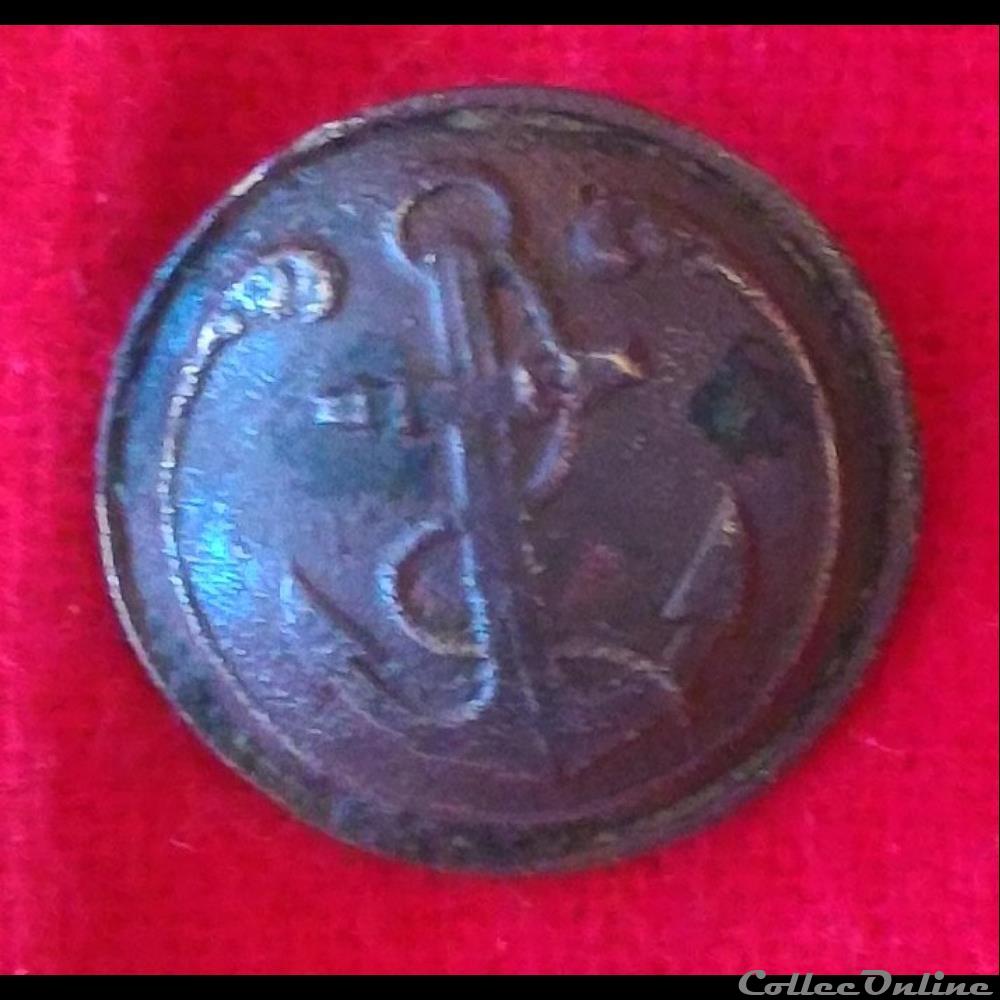 bouton militaire marine troisieme republique infanterie de marine