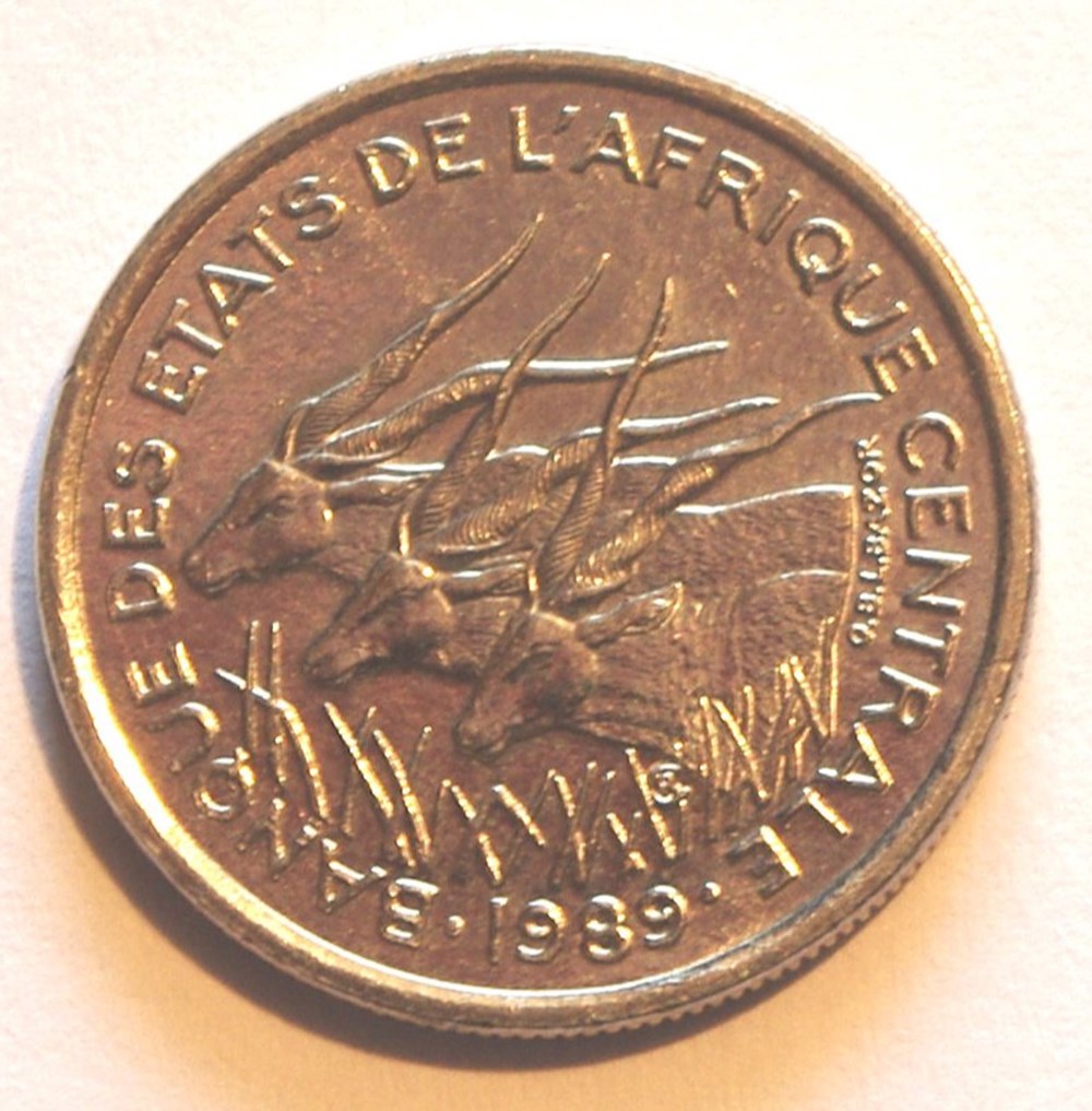 50 Francs - 1989 monnaies monde afrique centrale 50 francs 1989