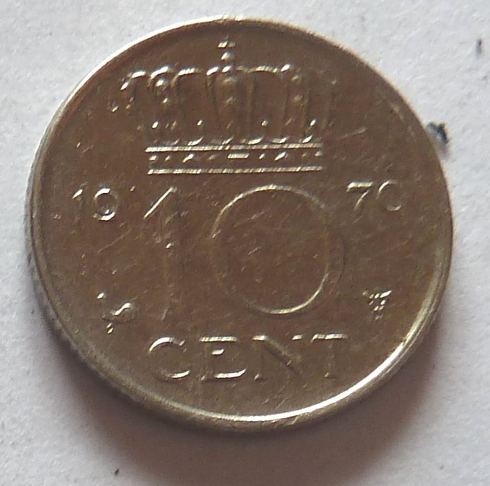 10 Cents - 1970 monnaies monde pays bas 10 cents 1970