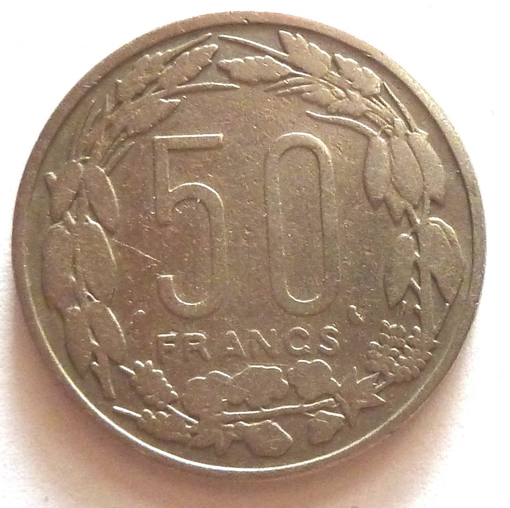 50 Francs - 1963 monnaies monde afrique centrale 50 francs 1963