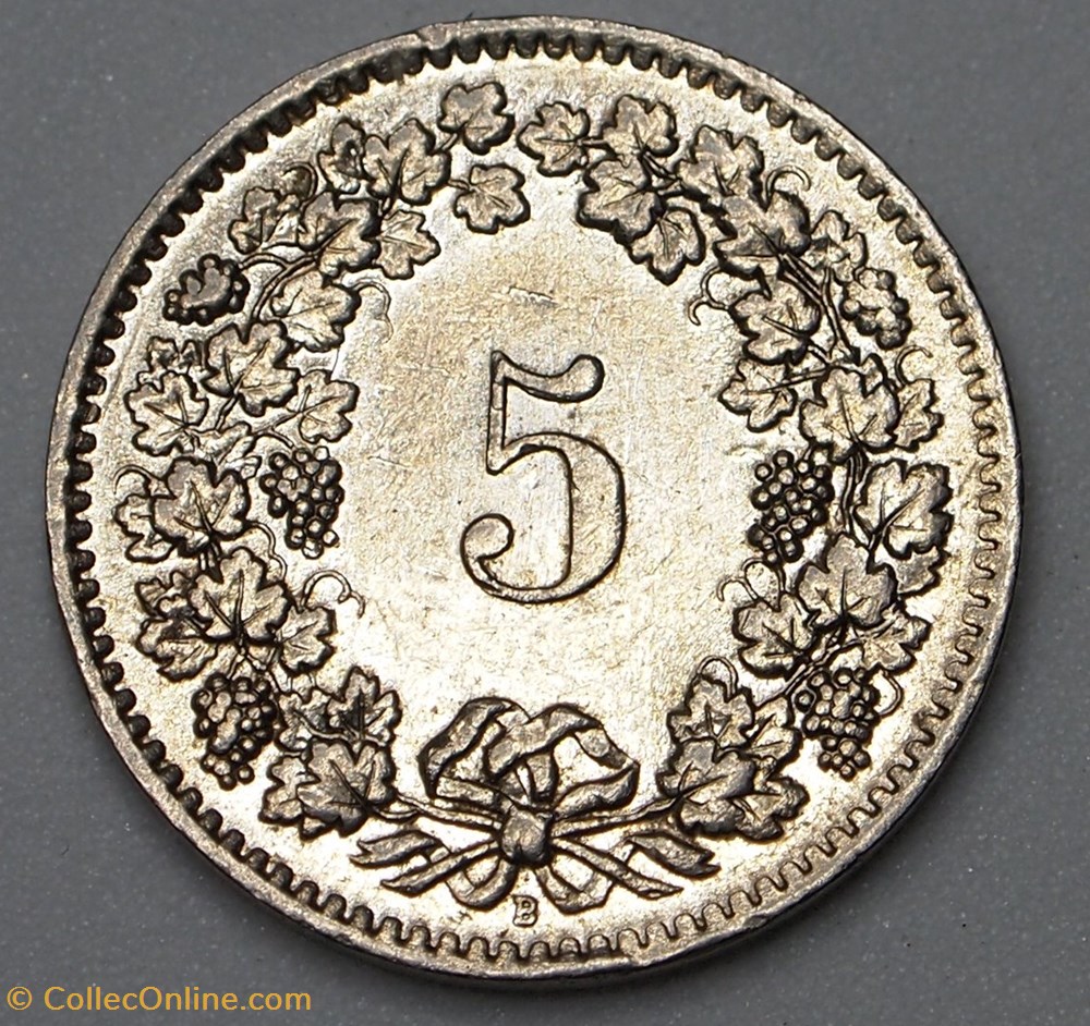 5 Centimes - 1962 B monnaie monde suisse 5 centimes 1962 b