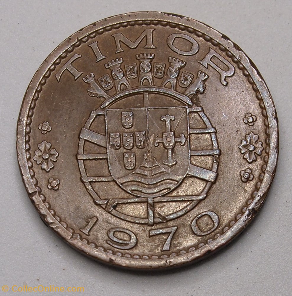 1 Escudo - 1970 monnaies monde timor oriental 1 escudo 1970