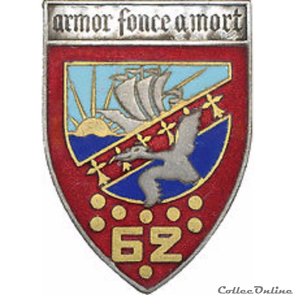 militarium medaille insigne 62 regiment infanterie