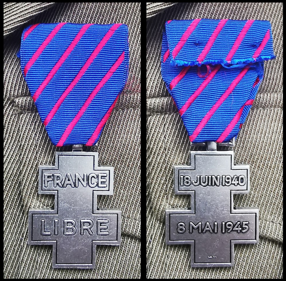 medailles medaille commemorative des services volontaires dans la france libre 1946