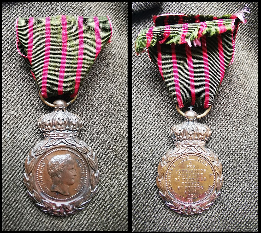 medailles medaille de sainte helene 1857