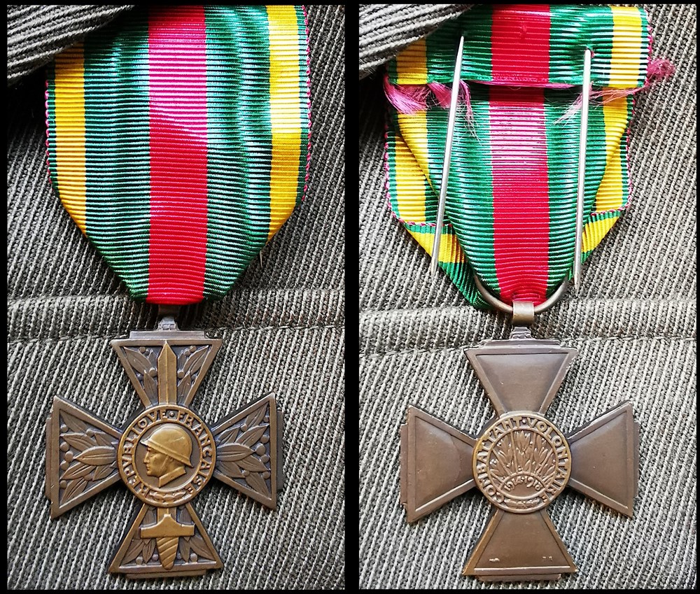 medailles croix du combattant volontaire de la guerre 1914 1918 1935