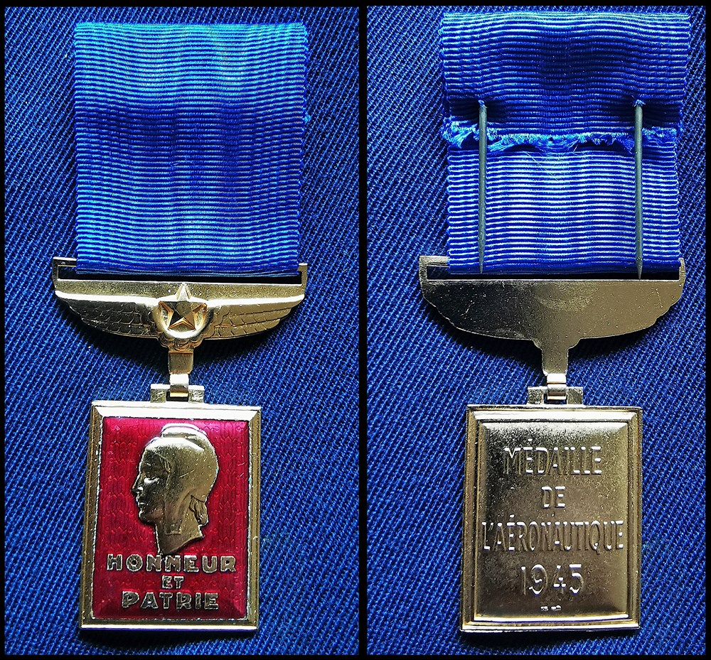 Médaille de l’Aéronautique (1945) militaria medailles insignes medaille de l aeronautique 1945